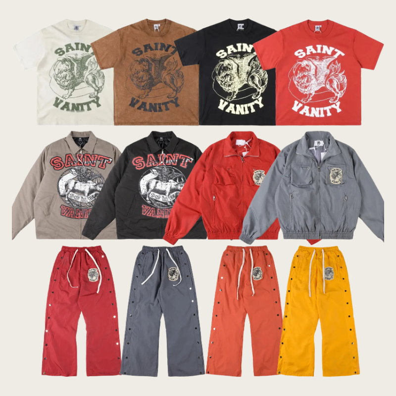 saint Vainty Mens Designer Saint Vanity Shirt Streetwear Hip Hop Unisex Short Sleeve Summer High Quality Cotton Tshirts Vintage Print Letter dh313