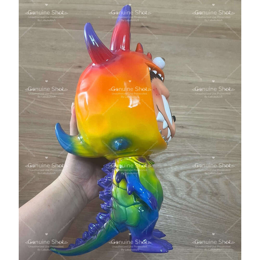 Popular Market Labubu Rangeas T9g Rainbow Beast Cute Ugly Trendy Vinyl Figurine Collectible Grade Desktop Decoration For Big Labubu Doll Fans