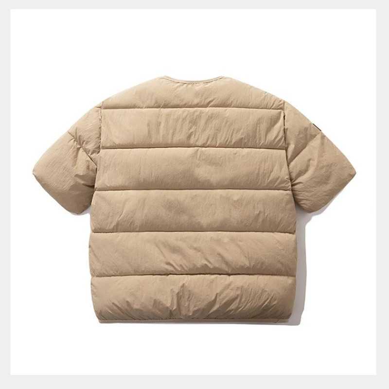 Korean Fashion Vests Warm Men and Women Half-sleeved Vest Jackets Winter Fashion Couple Cotton-Padded Vest Coats Warm WaistcoatsG251218