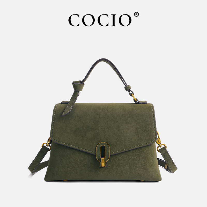 COCIO Luxury Factory Store Wallet Shoulder Bag Beach Bag Clutch Makeup Bag Saddle Bag Tote Bag Solid Color Tote Wallet Flip-Top Mini Makeup Bag Evenin