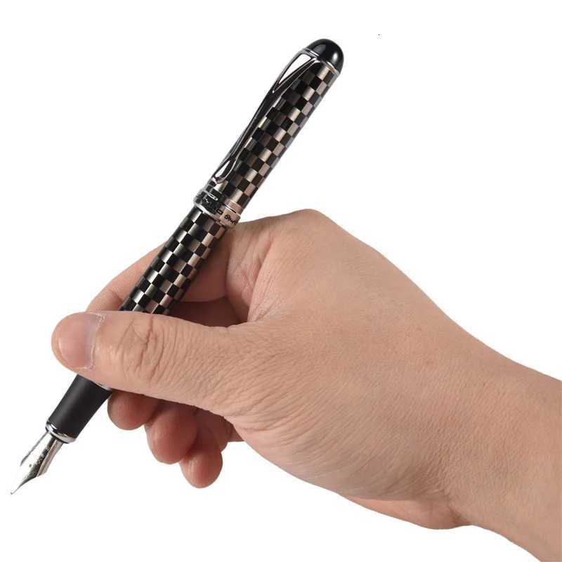 Jinhao X750 Chessboard Fountain Pen Medium Fine Nib Off Business Writing Sign Y251218