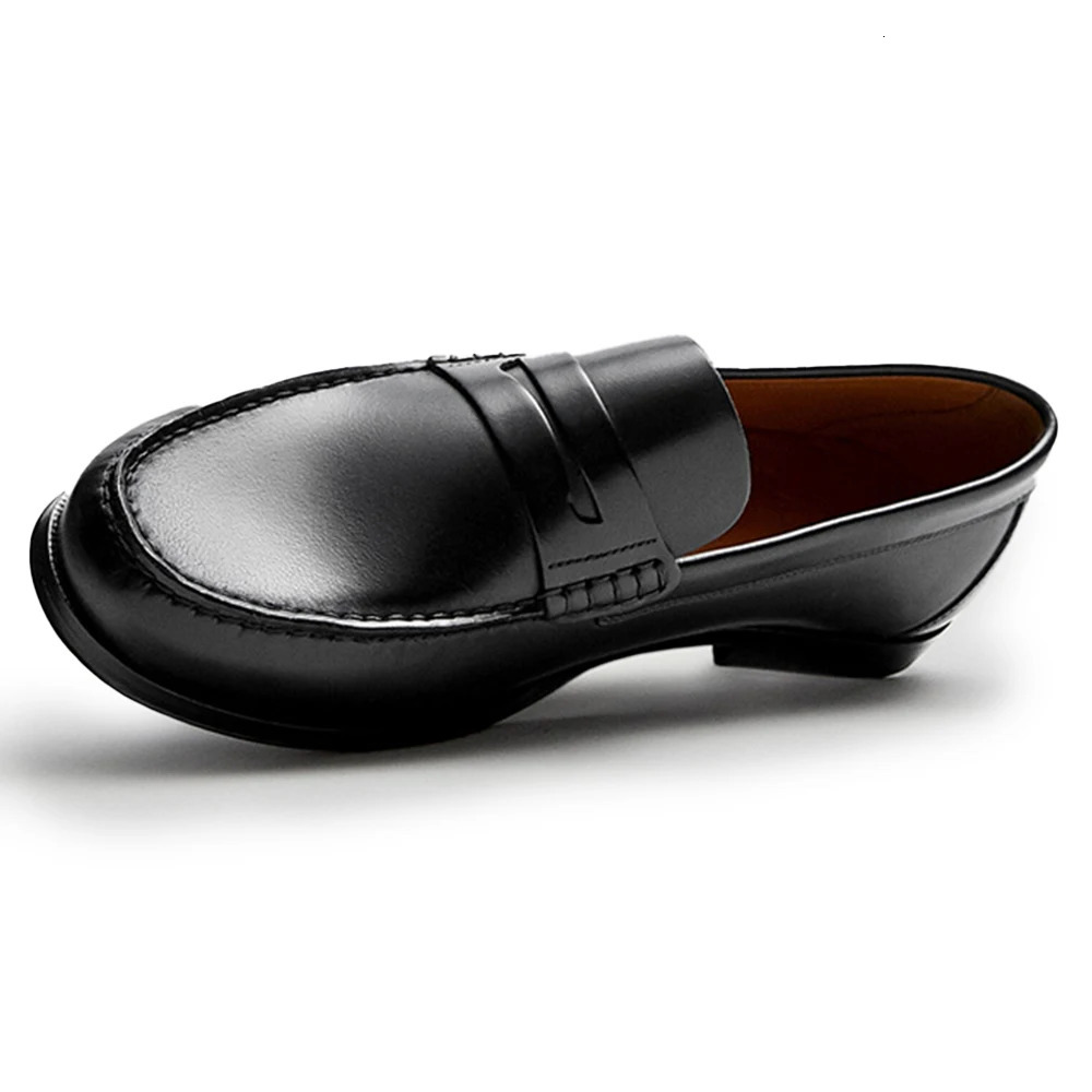 Mens Vintage Genuine Leather SlipOn Loafers Breathable Moccasins Driving Style Casual Cowhide Shoes 251031