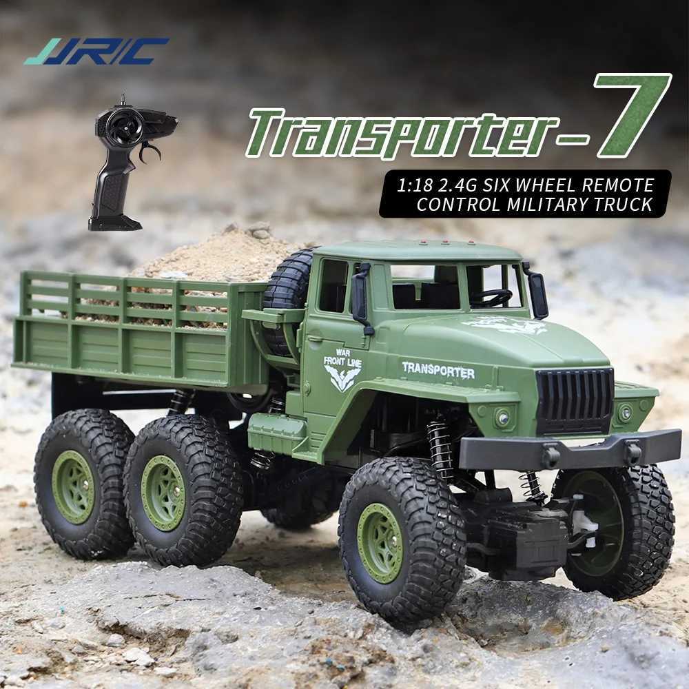 JJRC 1/18 Rc Car Off-Road 24G Radio Controlled Car Military Electric MaCHIne 10Km/h Rc Buggy CHIldrens Toys for Boys kid G251218