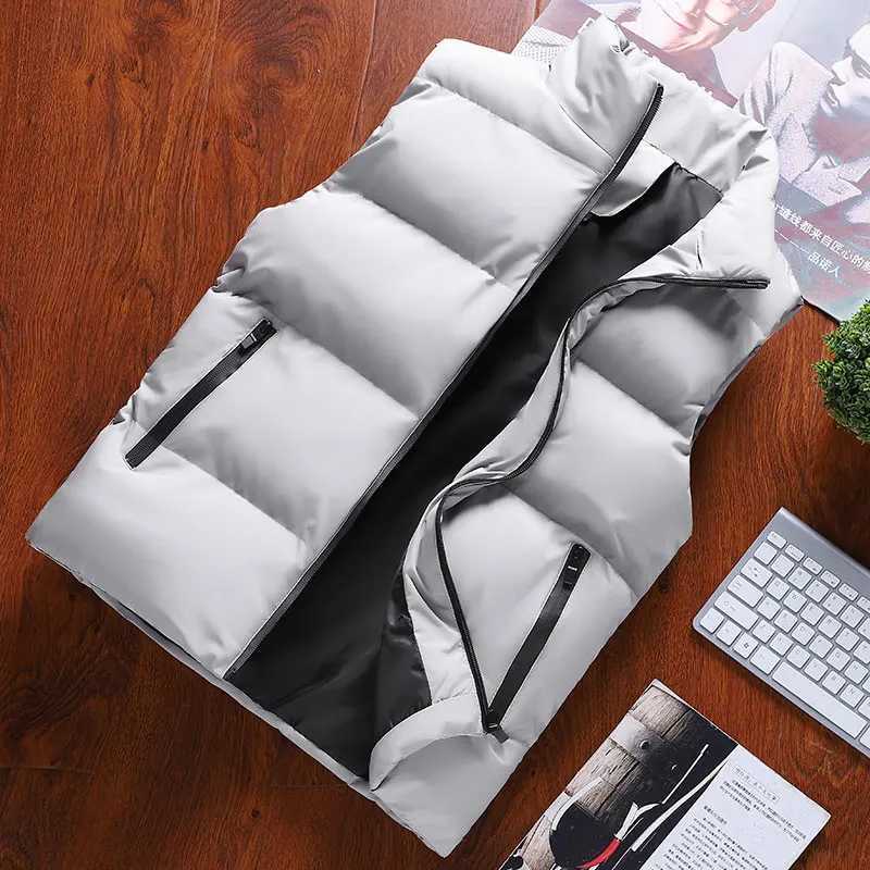 Men Vest Windproof Vest Men Jacket Sleeveless Vest Winter Jacket Casual Coat Men down Cotton Warm Thicken Waistcoat ThickG251218