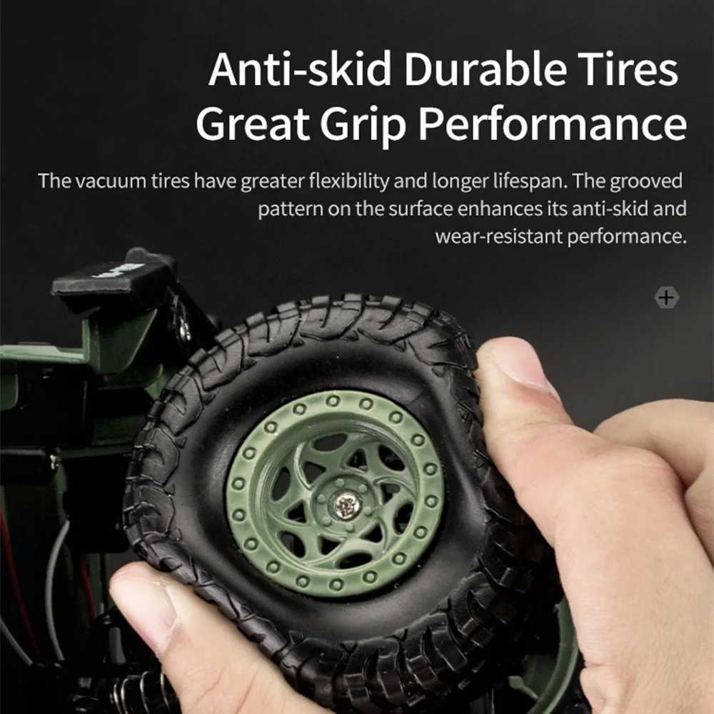 JJRC 1/18 Rc Car Off-Road 24G Radio Controlled Car Military Electric MaCHIne 10Km/h Rc Buggy CHIldrens Toys for Boys kid G251218