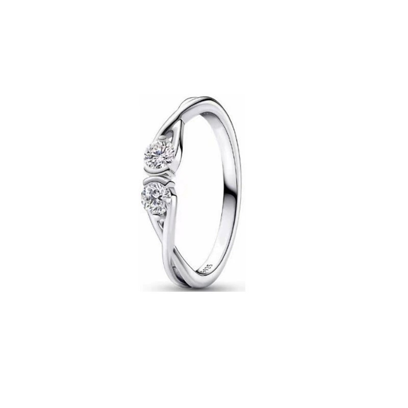 Fashion Women Girls Rings Stainless Steel White Copper Silver Gold Stone Zircon Star Crown Letter Heart Flower Circle Stone Jewelry A Gift