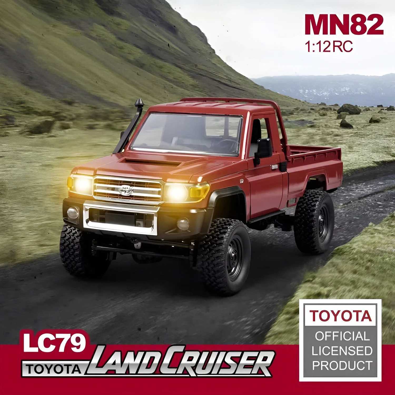 MN82 4WD RC Off-road Vehicle 1/12 LC79 Pickup Climbing Car with LED Lights Full Size Simulation RC Climbing Car Boy Toy Car G251218
