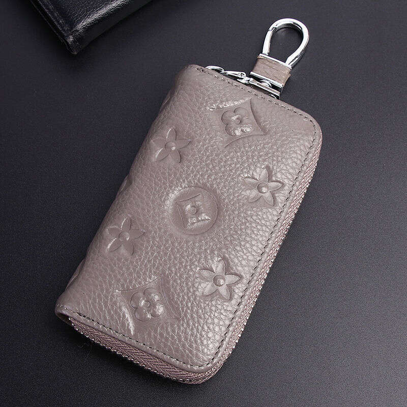 2025 Zipper Large Capacity Men Genuine Leather Multifunctional Practical Car Bag Cowhide Key Pouch 250818