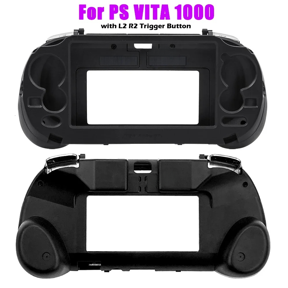 Black White Replacement Hand Grip Joypad Stand Case With L2 R2 Trigger Button For Psvita-1000 PS VITA 1000 Psv1000 Game Console - view 3