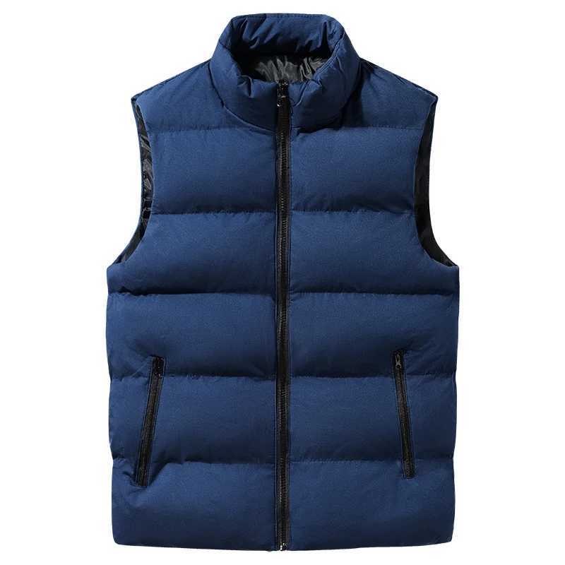 The winter trend mens waistcoat the new autumn and winter sleeveless stand up collar with down thick down vest for warmthG251218