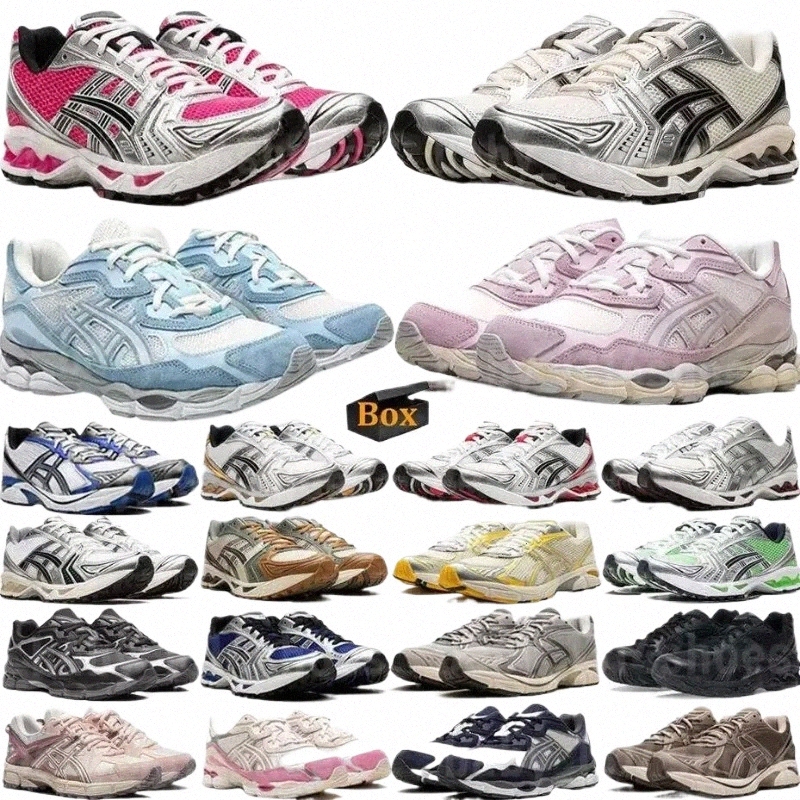 with Box Sesigner Shoes Running Shoes asicsly Pink Glow Cream Black White Red Green Orange Grey Sports Trainers Men Women Chaussure Outdoor Shoes Sneakers Run H7vH#