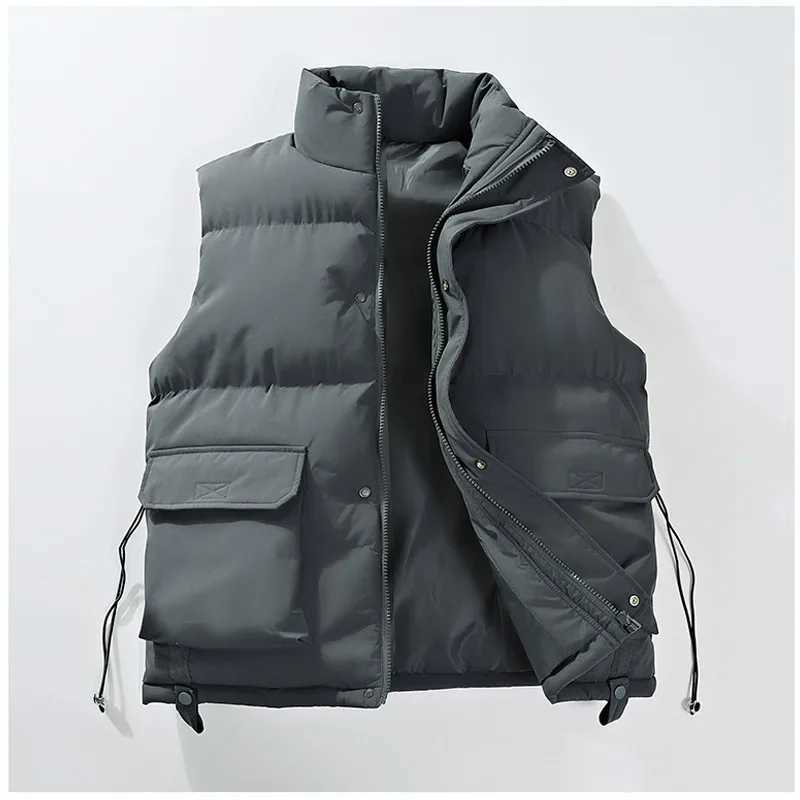 Autumn and Winter Mens Vest Stylish and Fashionable Trendy High-quality Vest-style Warm Vest Sleeveless Sports Jacket VestG251218