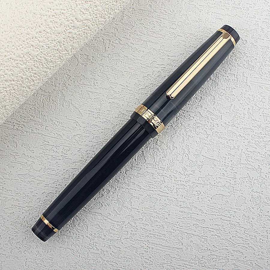 Jinhao 82 Fountain Pen Acrylic Ink Pen Spin Golden EF F Nib Elegante Business Off School Supplies Writing Pen Stationery Y251218