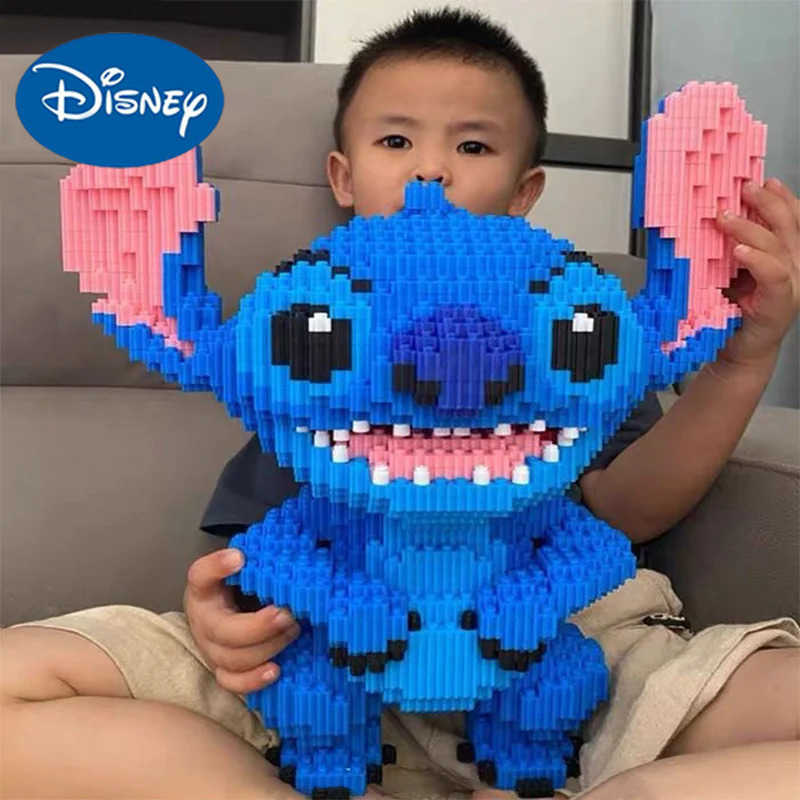 Disney Large Stitch Building Block Assembly Toy DIY Childrens Toy Birthday Gift 3D Puzzle Desktop Decoration 30cm Delivery Kids Toy H251218