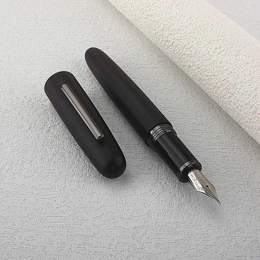 New Jinhao 9056 Log Fountain Pen Cap Premium Wood Calligraphy Pen EF F Nib for Writing Pract Gifts Off Supplies Y251218