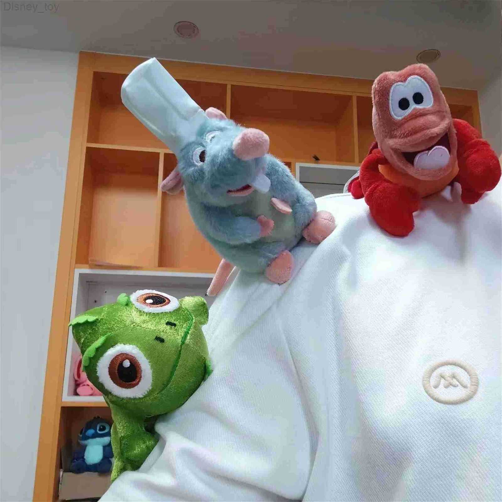 Disney Store Ratatouille Chameleon Plush Magnetic Sebastian Shoulder Plush Toy Kawaii Plush Stuffed Dolls Kids Birthday Gifts H251218