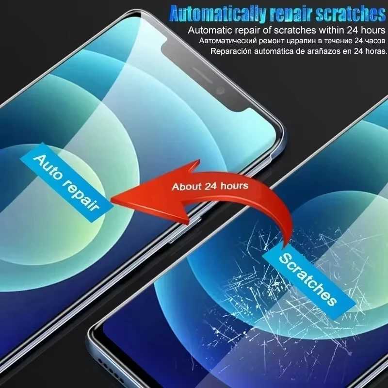 4Pcs Soft Hydrogel Film for iPhone 16e 17 Pro Max 16 15 13 14 12 11 Air Screen Protectors for iPhone 7 8 Plus 13 12 Mini XS XR X G251218