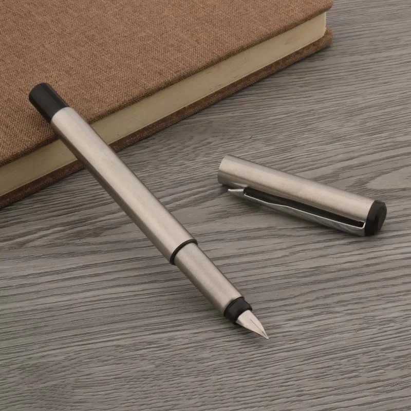 1pc Brand New fountain pen Stainless steel Business Off School Supplies Writing Y251218