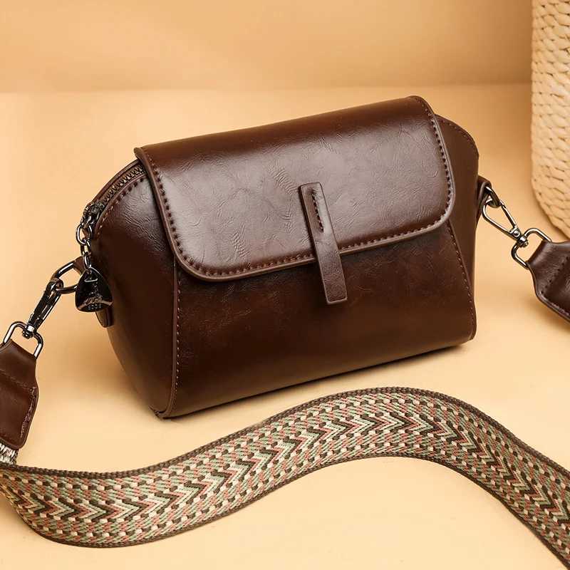 2024 New High Quality Soft Leather Womens Handbag Vintage Fashion Women Shoulder Bags Luxury Designer Female Crossbody Bag SacT251218