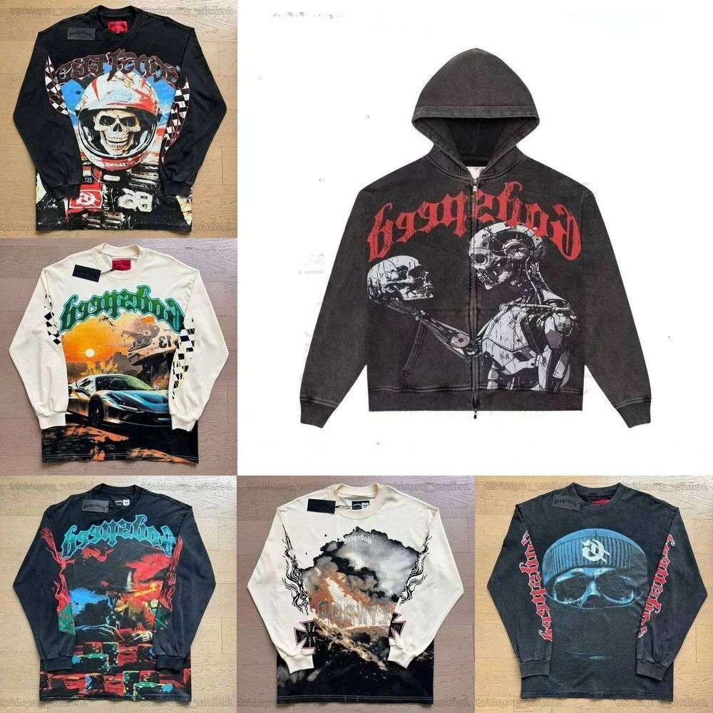 god speeds 2025 new tss designer Hoodie set Men's and Women's T-shirt shorts Sweatshirts top and pants set hoodie High Quality Red Green Graffiti god speed t shirt fc4