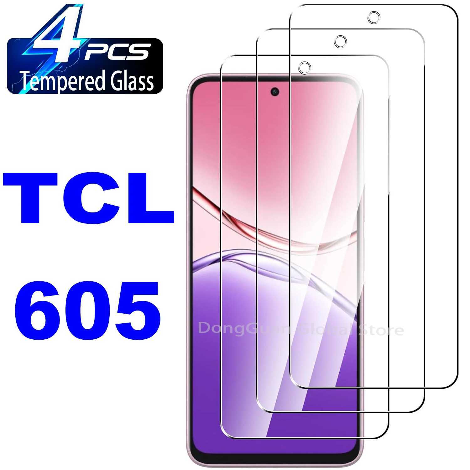 For TCL 605 Tempered Glass Screen Protector Glass Film G251218