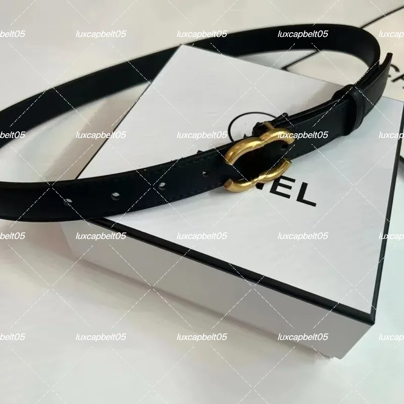 Designer belt for Womens luxury Thin Letters Fashion Lady Brown Waistband Black Gold Buckle Belt Beige Classic high quality
