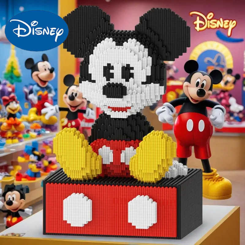 Disney Mickey Drawer Combination Puzzle Ornaments Building Blocks 3D Stereoscopic Puzzle Models Puzzle Toys Birthday Gifts H251218