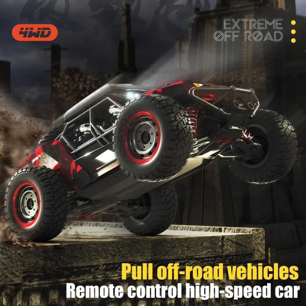 SCY 16106/Pro 4WD Remote Control Car With LED Off Road 4x4 RC 50KM/H High Speed Buggy Truck Super Desert Racing Toy Kids Adults G251218