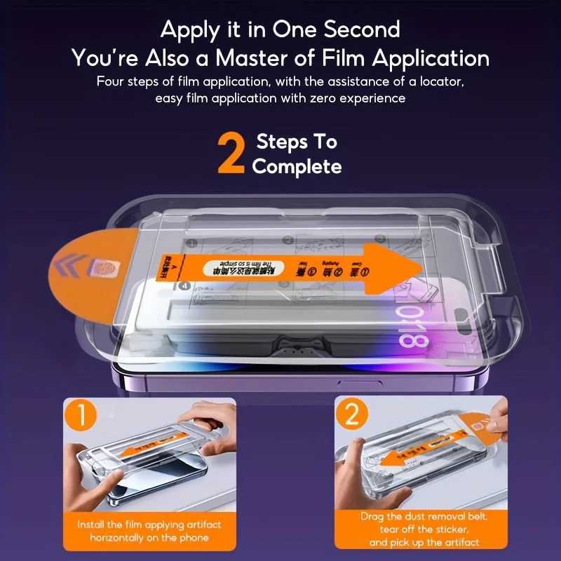 Tempered Glass Screen Protector For iPhone 16 15 14 13 12 11 17 Pro Max 16e Protective Film iPhone16 Pro Max XR X XS 7 8 16Plus G251218