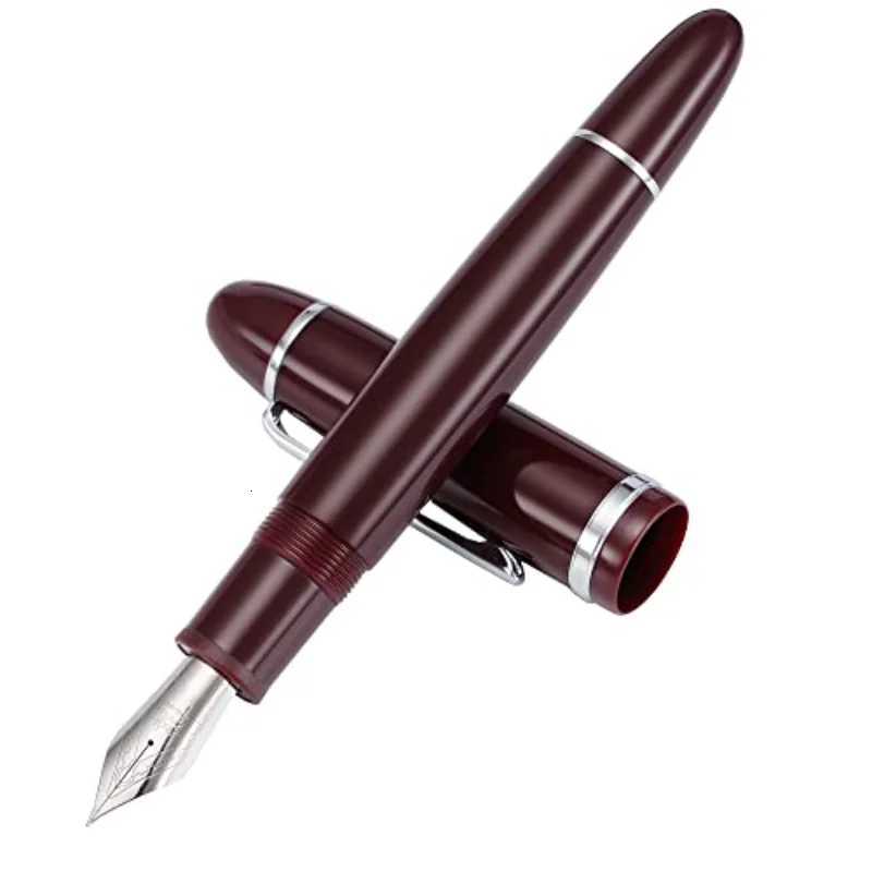 1PCS Jinhao X159 Fountain Pen Acrylic Barrel Refine Lacquer Fine Nib for Writing Signature Off School Ink Pen Y251218