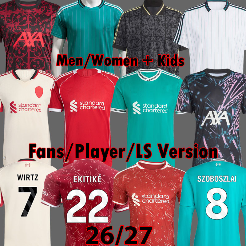 25 26 27 Pre Match Kit WIRTZ ALLISTER SZOBOSZLAI EKITIKE ISAK soccer jerseys Icons GAKPO KERKEZ 2026 Mohamed football shirts men kids Kit Lifestyle Training 3XL 4XL