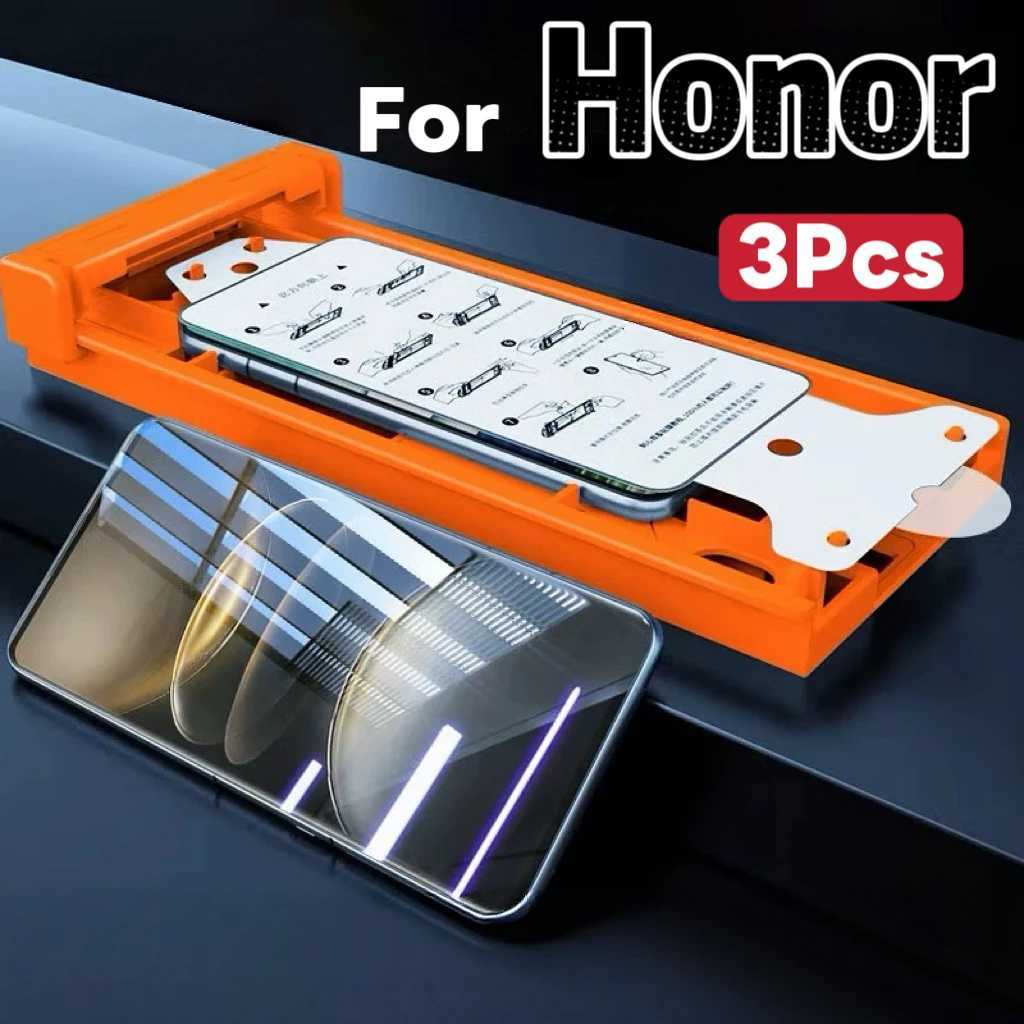 3Pcs For Honor Magic Series Ceramic Film Screen Protector Kit Ultra Clear No Dust Non-Tempered Glass for 7 6 pro 90 100 G251218