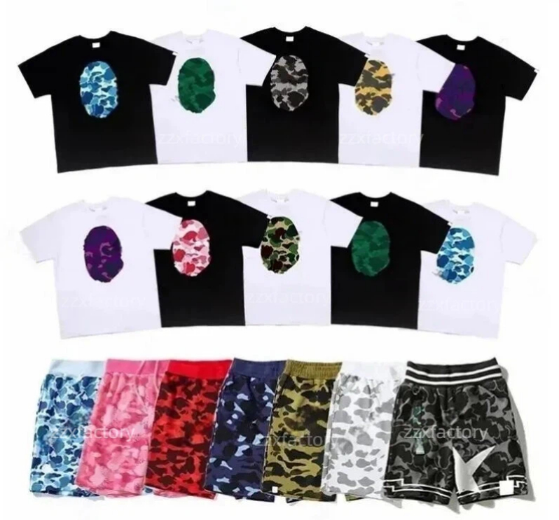 Bapestshirts Graffiti Camouflage Graphic Tshirtsly Tee Oversized Printed Tee Top Designer Shirt Hip Hop Streetwear Unisex Clothes Bathing App Tshirt 4Be