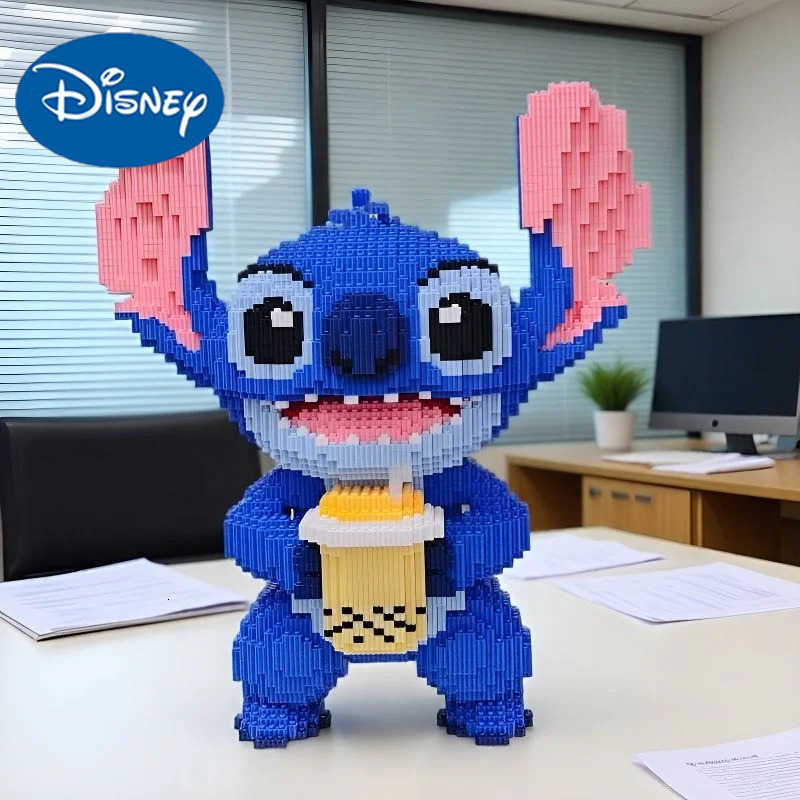 Disney Cute Stitch Building Blocks Kids Toys Small Particle Bricks for Boys and Girls Birthday Gifts Childrens Assembled Toy Models H251218