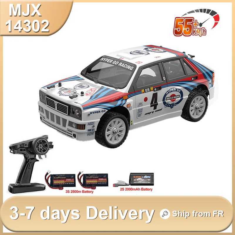 1/14 MJX 14302 New V20 Rc Car Brushless Motor Hyper Go 4wd Off-Road Remote Control 55km High Speed Racing Drift Toy Kid G251218