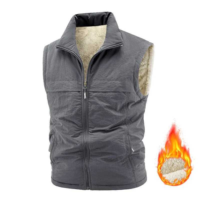 Multiple Sizes To Choose From Fashion Large Mens Multi-Pocket Clothing Vest Jackets Sleeveless Coat Male Warm Waistcoat FleeceG251218