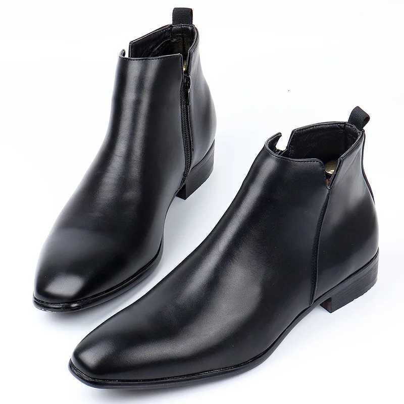 Luxury Brand Mens Boots 2025New Chelsea Boots Fashion Equestrian Riding Boots Men Casual Ankle Boot High Quality Leather Botas Z251218