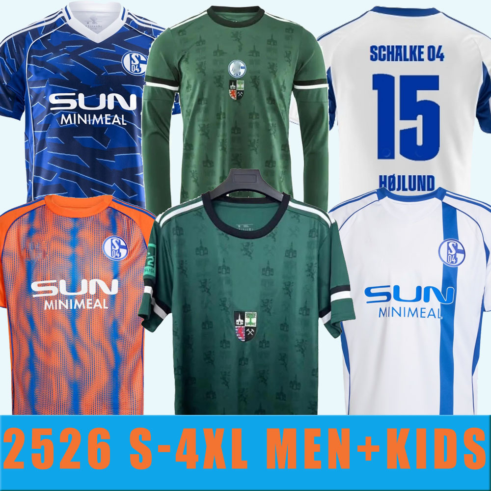 2025 2026 S-4XL Schalke 04 voetbalshirts heren 2025 2026 YOUNES SYLLA HOJLUND KARAMAN HAMACHE REMMERT SANCHEZ BACHMANN thuis weg 3e voetbalshirts uniformen