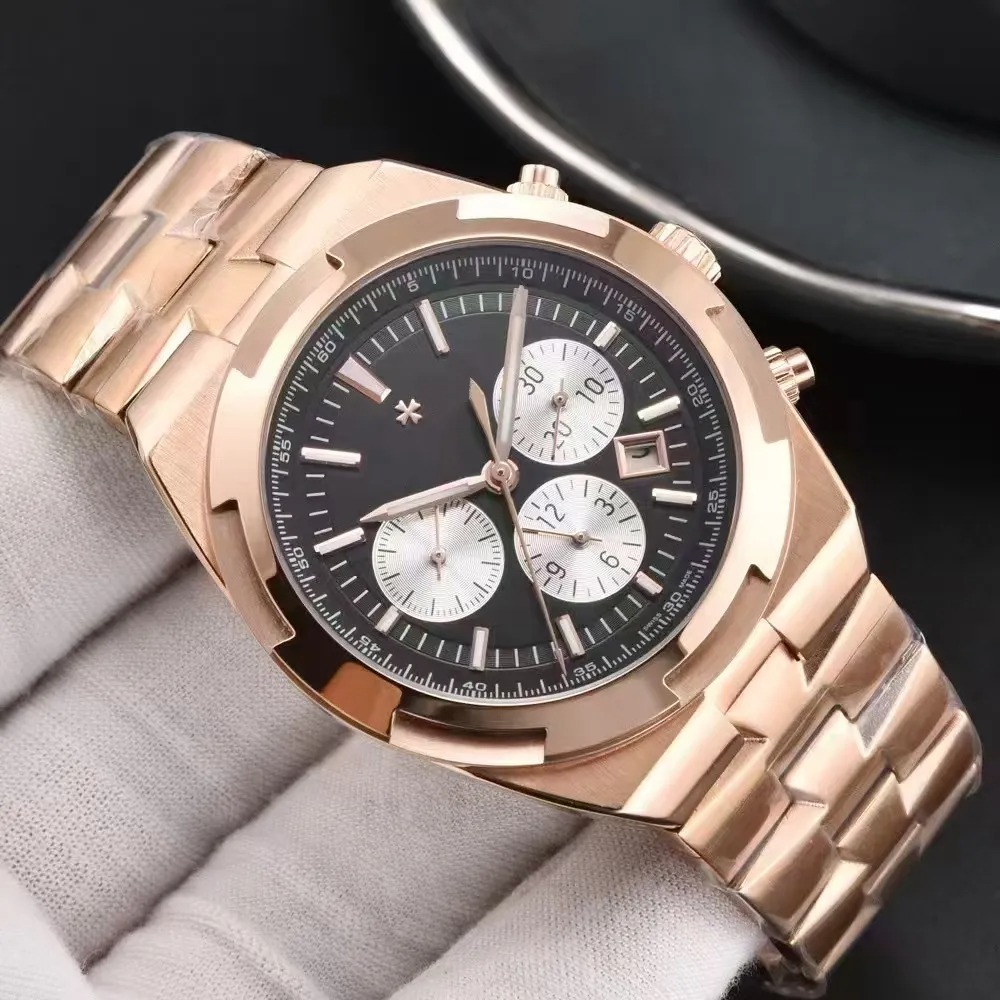 ST9 VACHER Constan OVERSEAS 5520V Automatic Mechanical Watches Sapphire Luminous Designer Movement AAA Luxury Mens Watch Wristwatch Montre Relojes j09