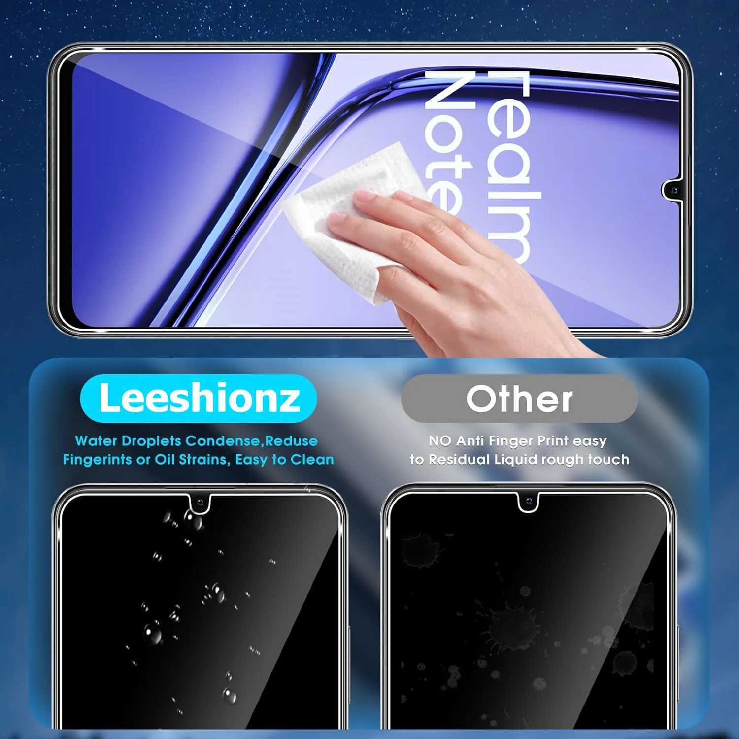 For Realme Note 50 tempered glass high-definition anti drop function intelligent screen protector glass film G251218
