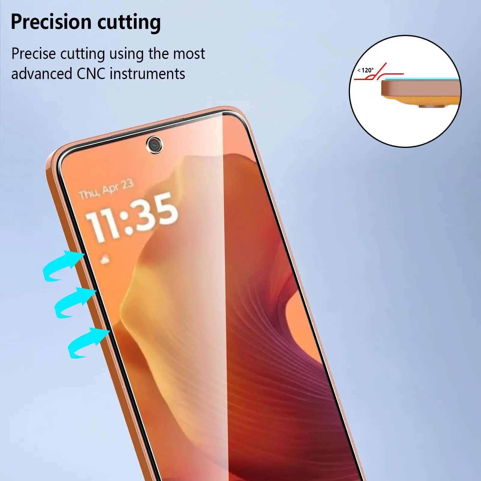 SCREEn Protector For Moto G15 672 inch Tempered Glass HD Crystal Mica 9H Anti Scratch Case Friendly Clear G251218