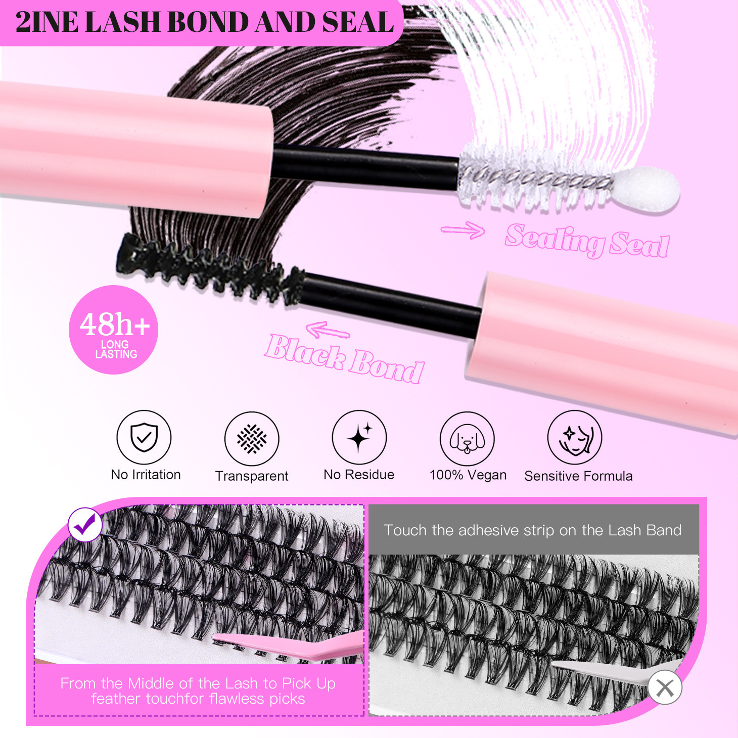 404 Cluster CD Curved Mixed False Eyelashes Realistic Natural Daily Segmented Cluster Eyelashes 250714