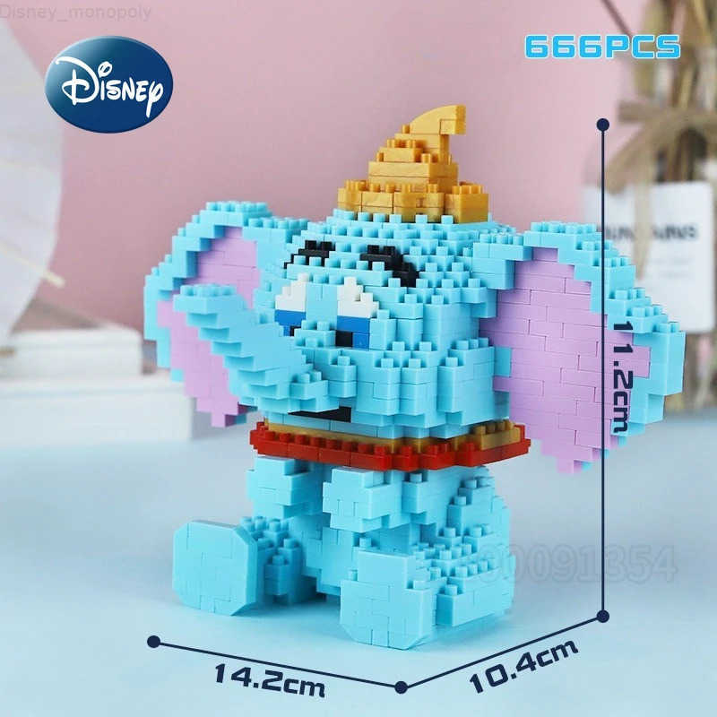 Disney Dumbo New Childrens Building Block Toys Micro Particle Building Blocks DIY Splicing Building Block Toys Childrens Gift H251218