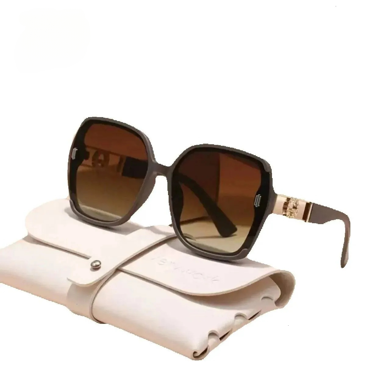 Free Shipping Designer Accessories Cross-border New For Women High-end Feel UV Large Frame Slimming Sun Protection Sunglasses