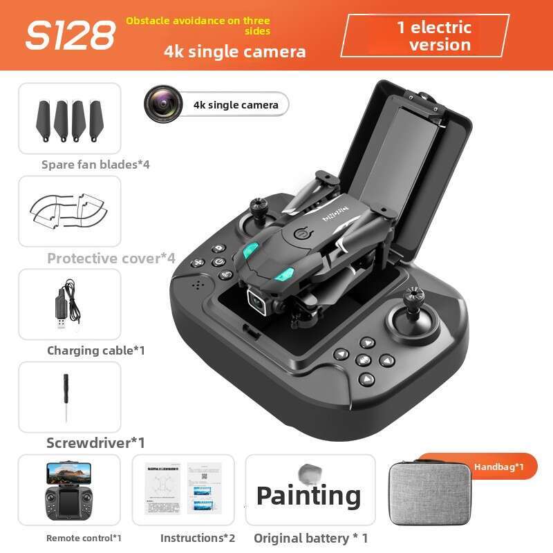 S128 3-Sided Obstacle Avoidance Quadcopter | Dual HD Camera Mini Drone for Aerial Photography & Altitude Hold