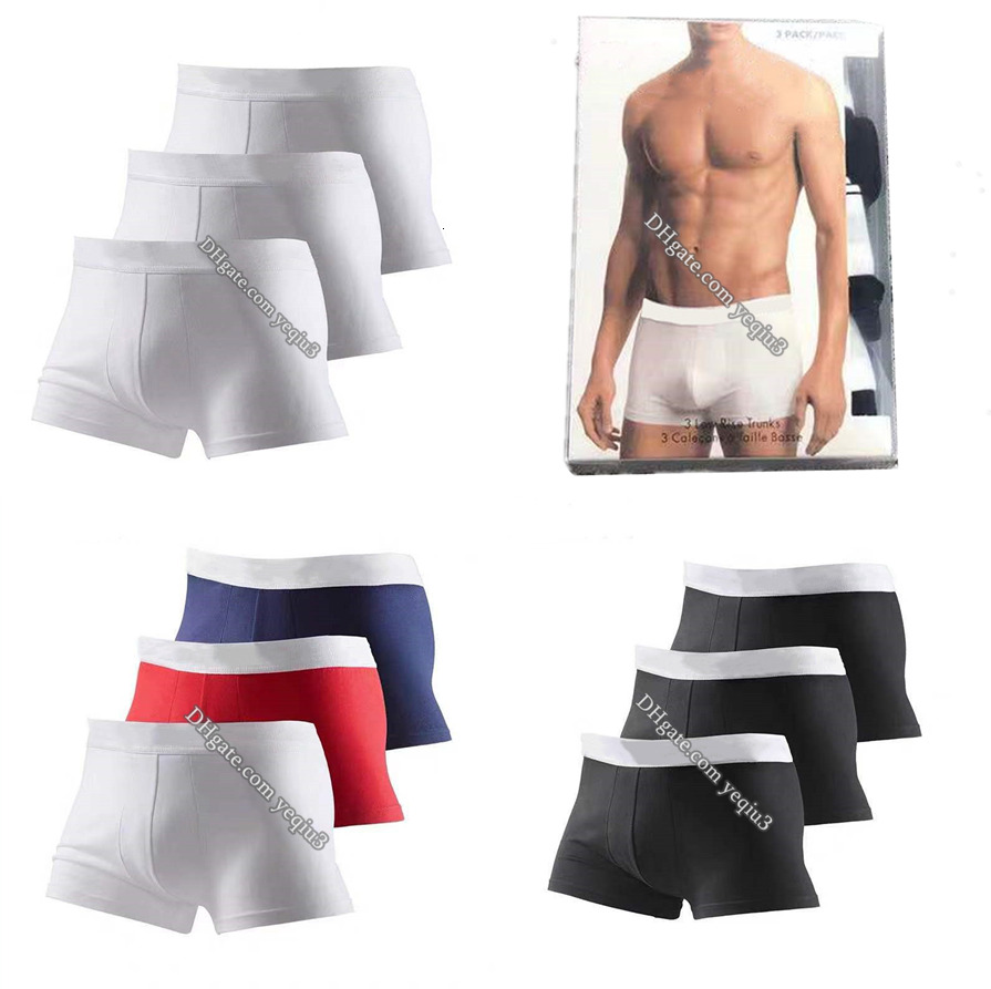 Mens Underwear Cotton Boxer Briefs Designer Mens Underwear High Quality Pure Cotton Material Boxed Comfortable Asian Size Mens Boxers BriefsTrunks Designer Style