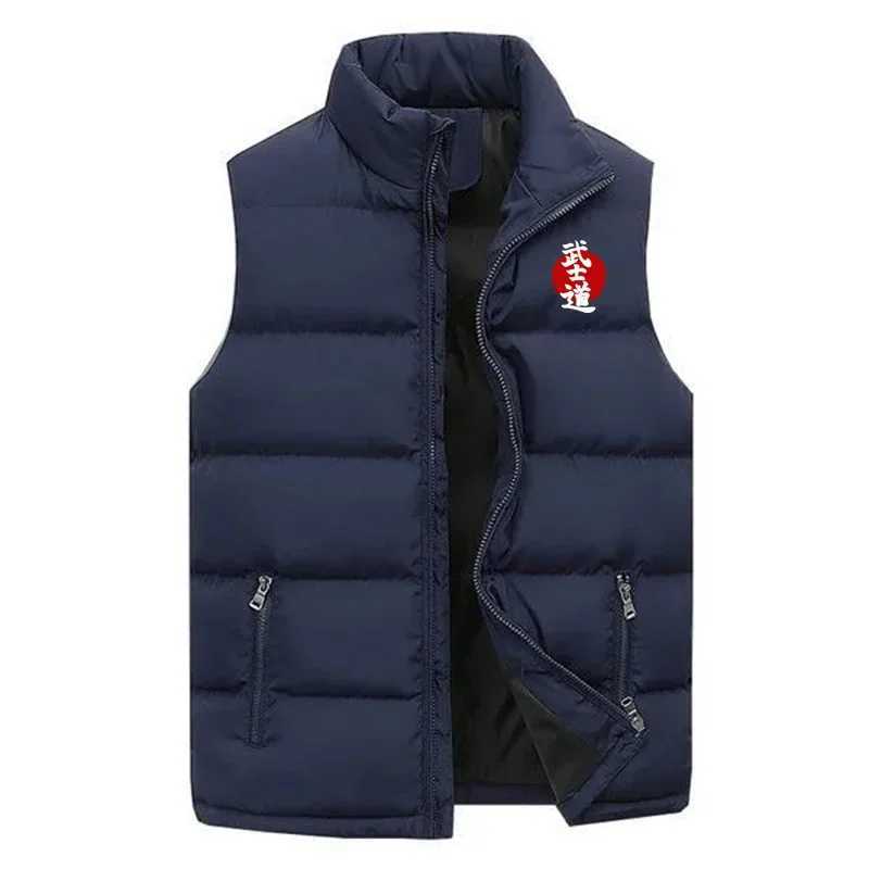 Men Bushido Casual Jacket Vest Coat Autumn Winter Men Fashion Sports Mandarin Collar Sleeveless Zipper Jacket Vest CoatG251218