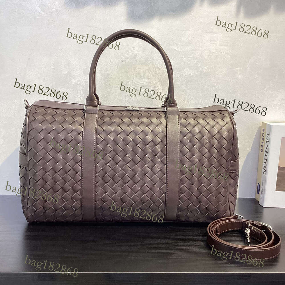 Designer Autumn Winter New Woven Casual Travel Handbag Shoulder For Women Large Capacity Boston Bag In Stock