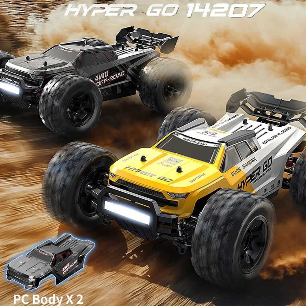 Hyper Go MJX 14207 1/14 4WD 24G RC Car 55KM/H Brushless Drift Vehicle Racing Car Remote Control Car Off-Road Truck Toys G251218