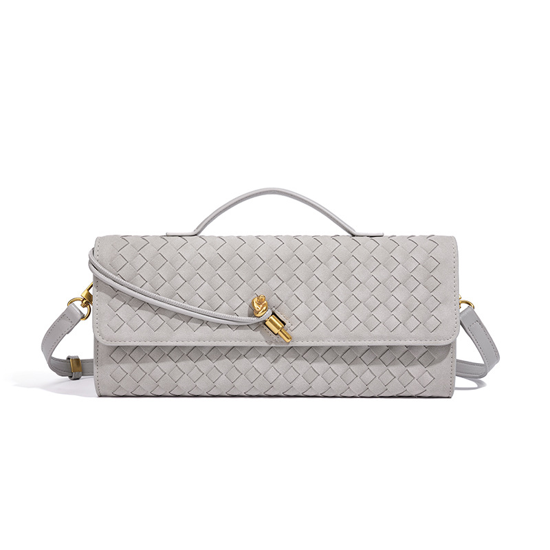 Women's 2026 New Vintage European Baguette Clutch - Elegant Evening Matte Finish Shoulder Bag for Formal Events